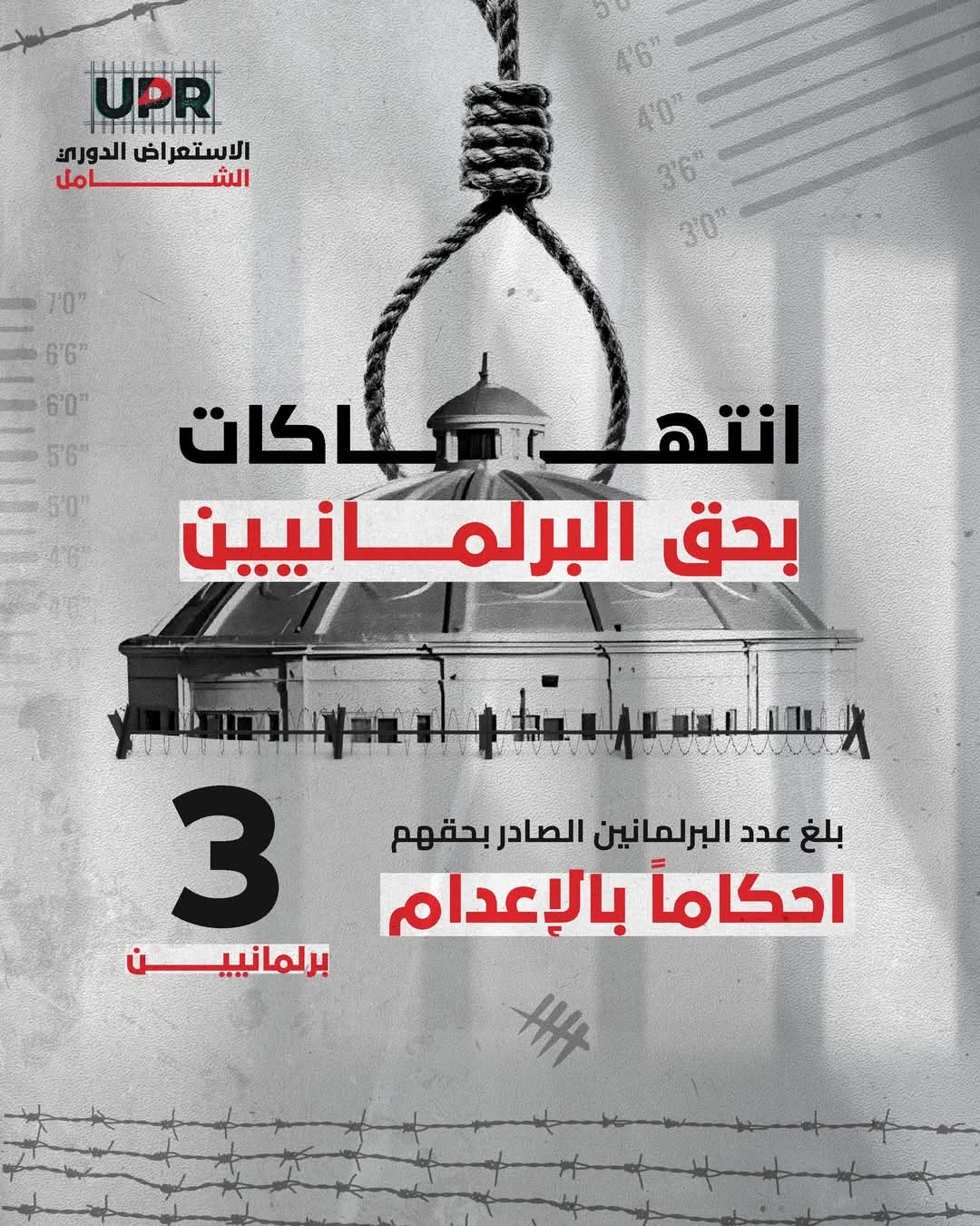 بلغ عدد البرلمانين الصادر بحقهم احكامًا بالإعدام 3 برلمانيين!